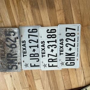 Texas license plates